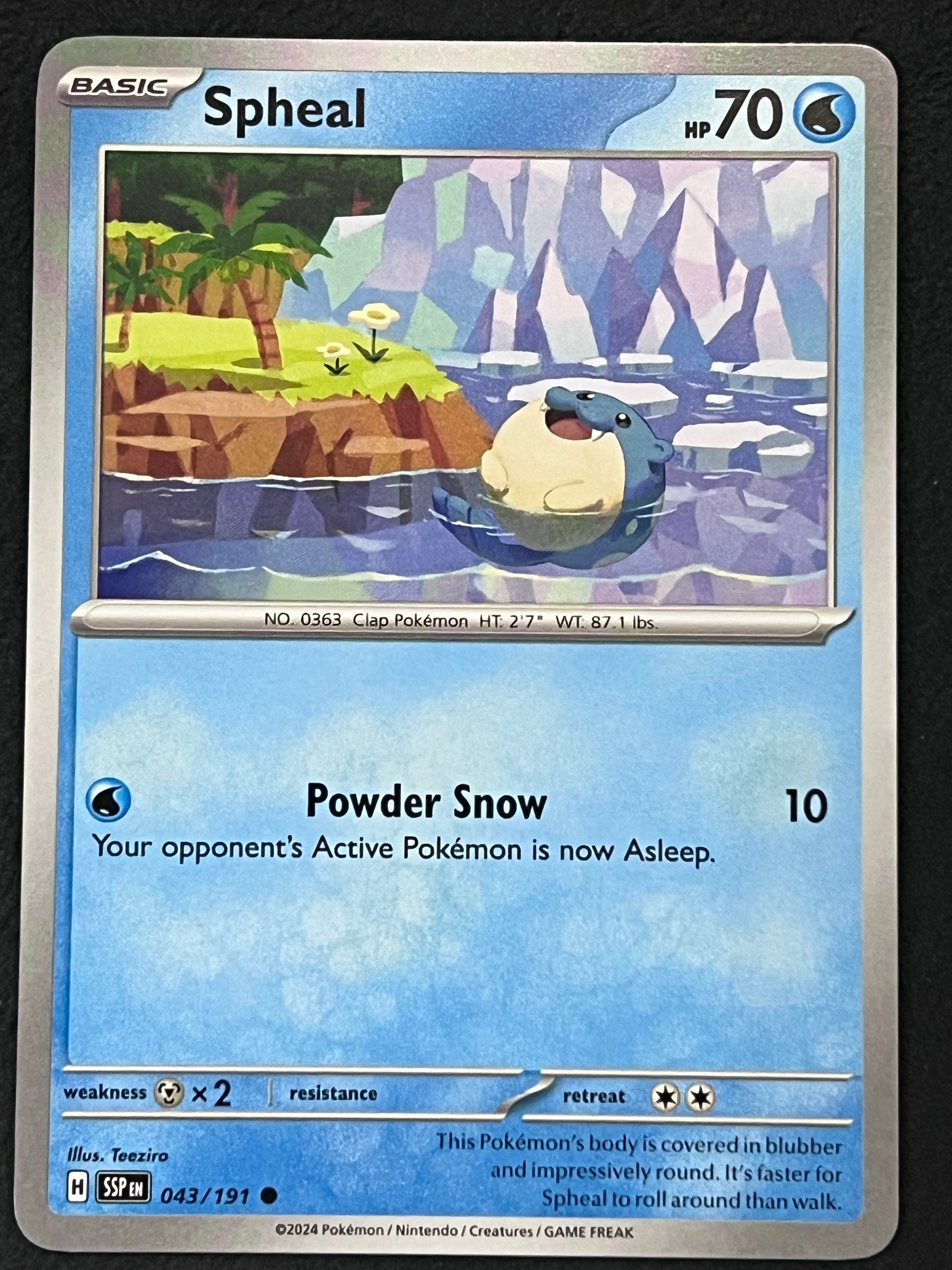043/191 Spheal - Pokmon Surging Sparks Common  Jarvvos