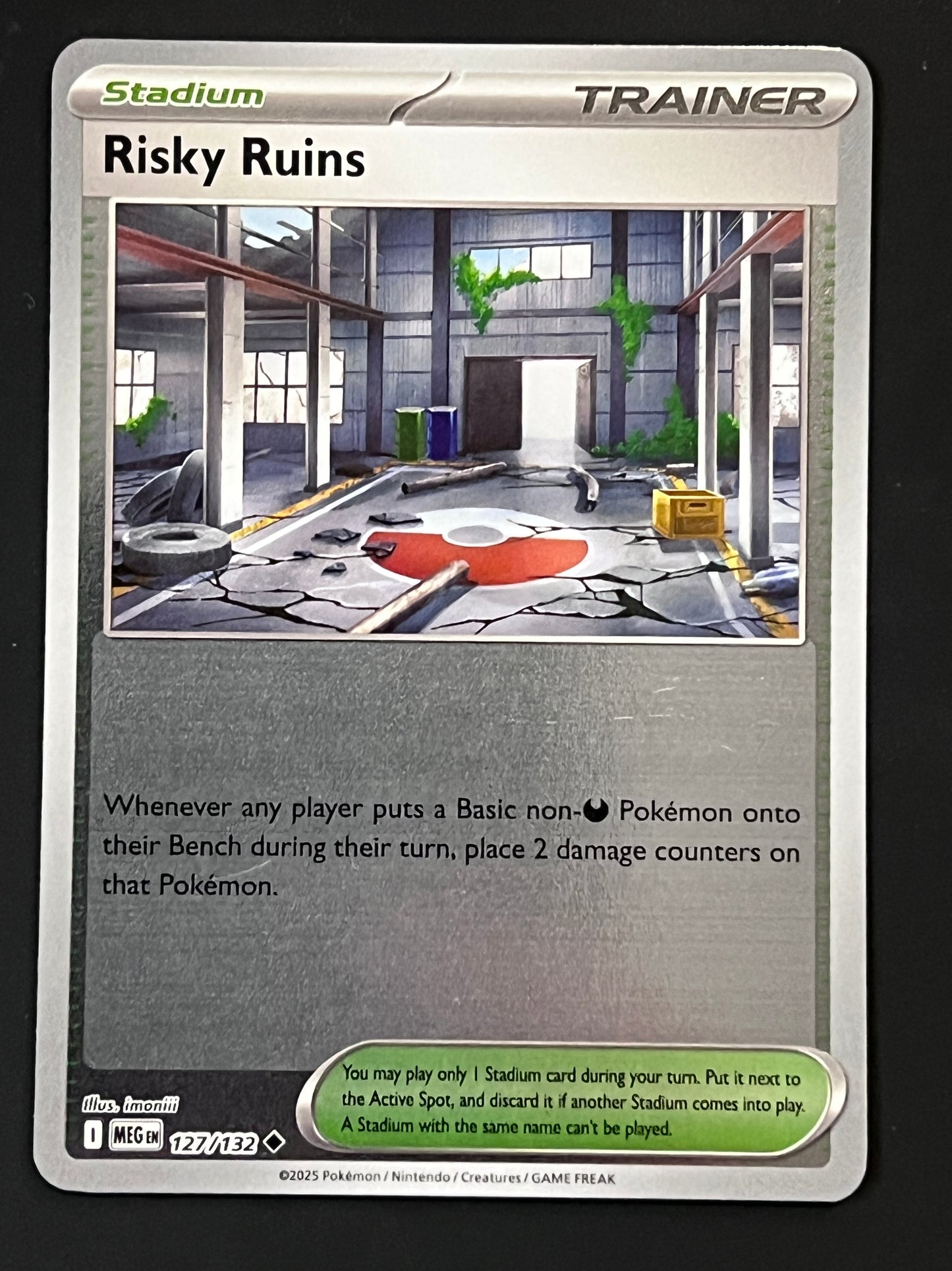 127/132 Risky Ruins - Pokémon Mega Evolution Base Uncommon Reverse