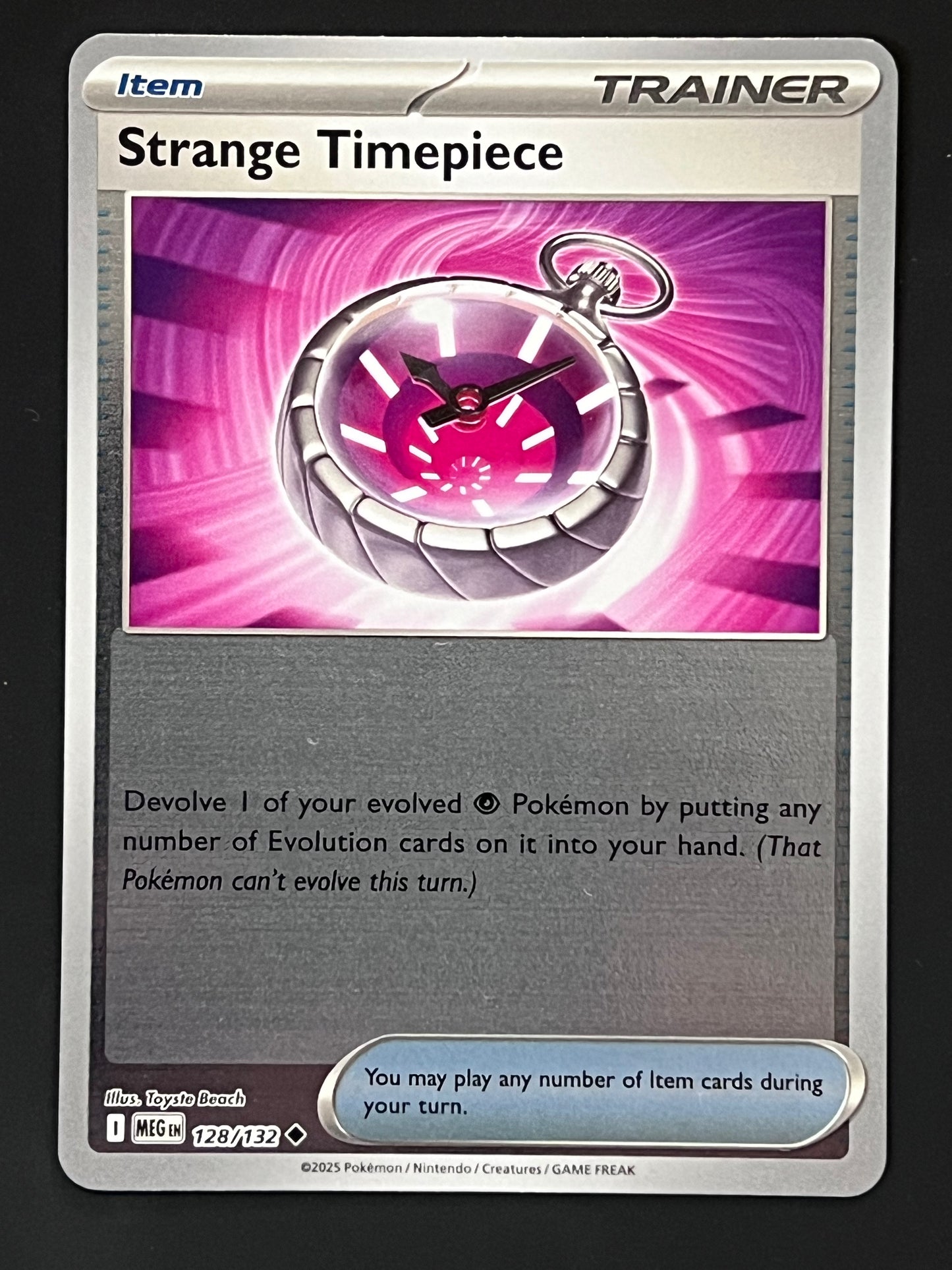 128/132 Strange Timepiece - Pokémon Mega Evolution Base Uncommon Reverse