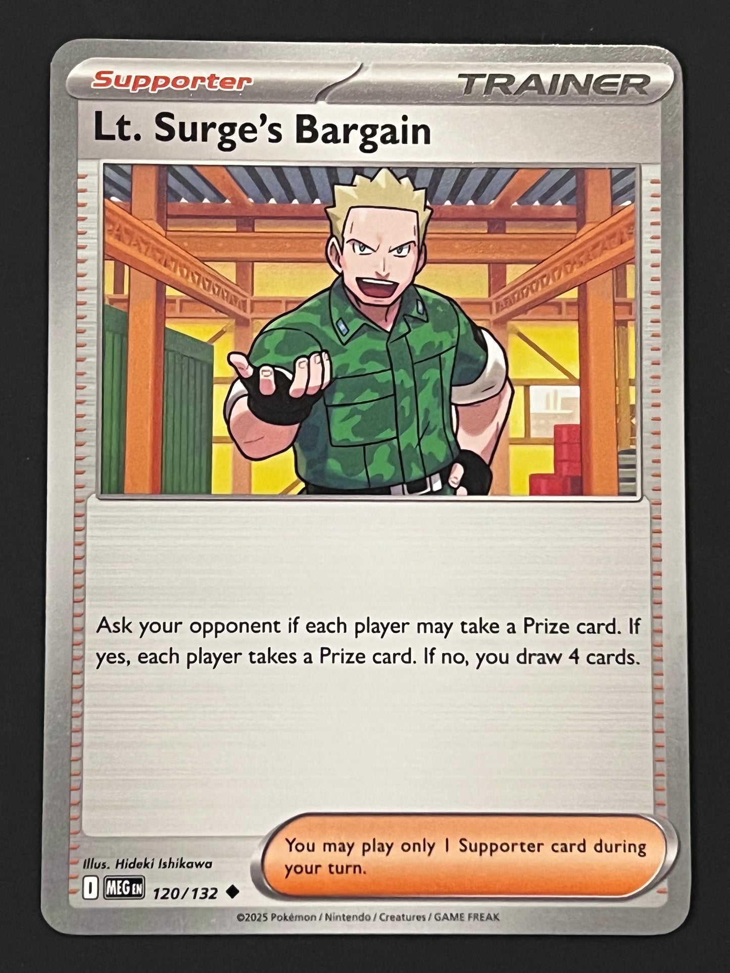 120/132 Lt. Surge’s Bargain - Pokémon Mega Evolution Base Uncommon