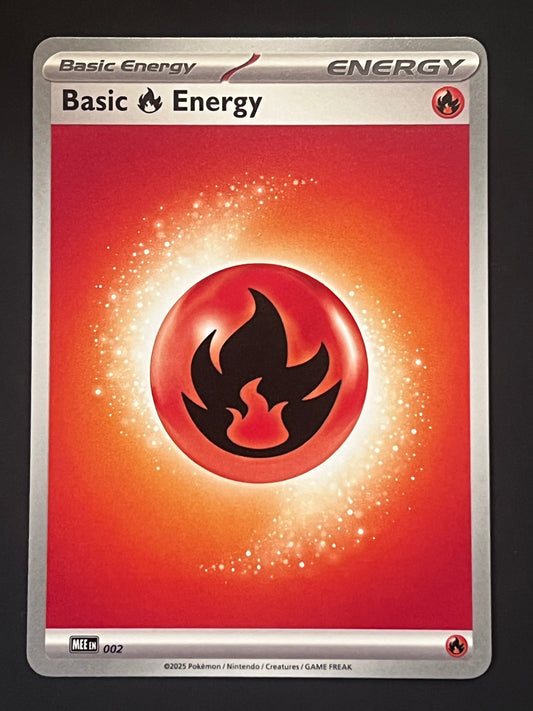 MEE002 Basic Fire Energy - Pokémon Mega Evolution Energy Card