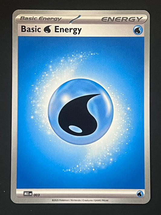 MEE003 Basic Water Energy - Pokémon Mega Evolution Energy Card
