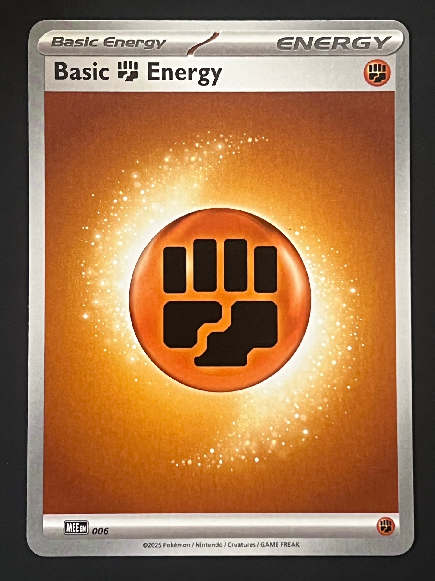 MEE006 Basic Fighting Energy - Pokémon Mega Evolution Energy Card