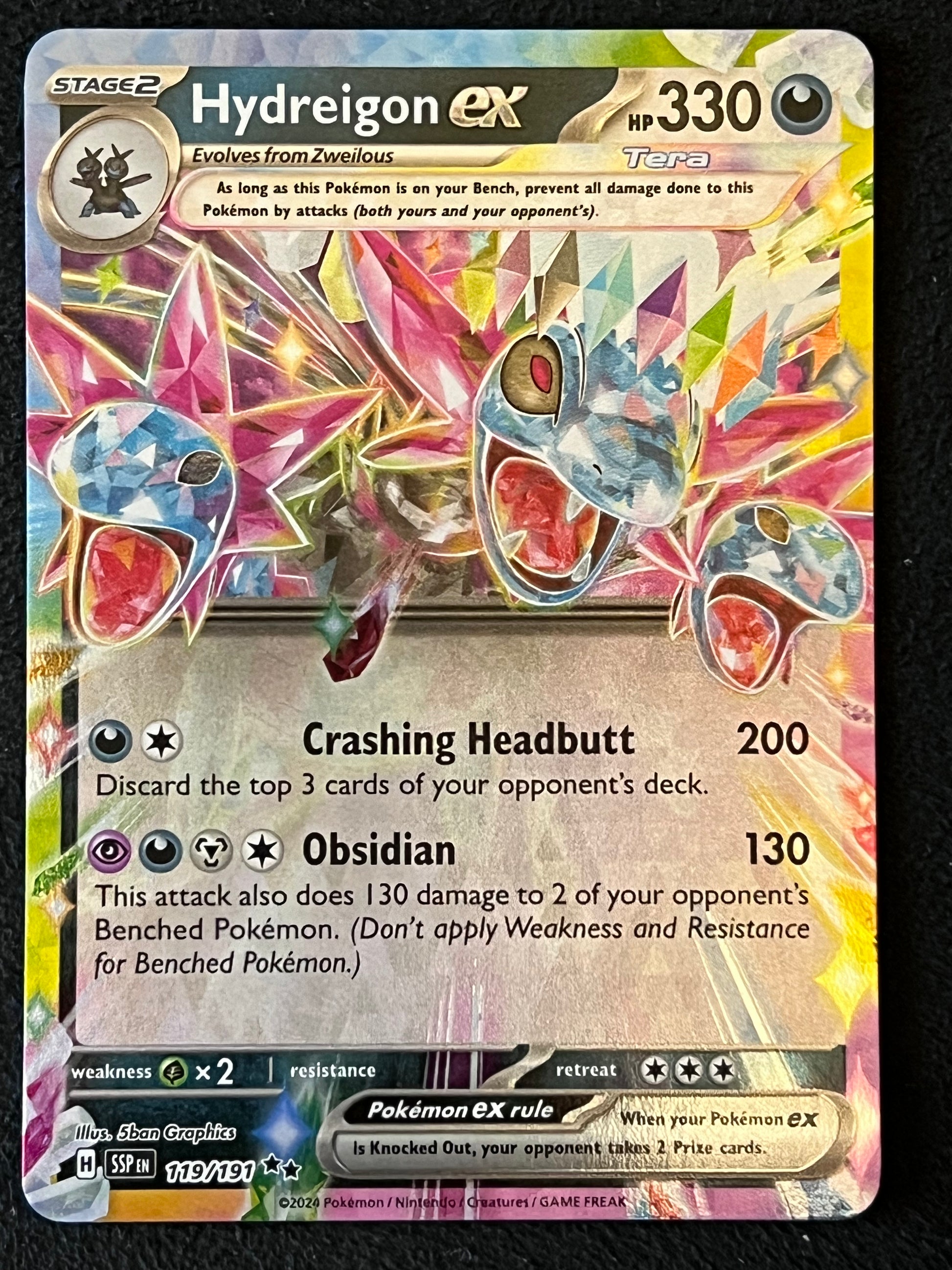 119/191 Hydreigon Ex - Pokmon Surging Sparks Double Rare Jarvvos 119/191 Hydreigon Ex - Pokmon Surging Sparks Double Rare Jarvvos
