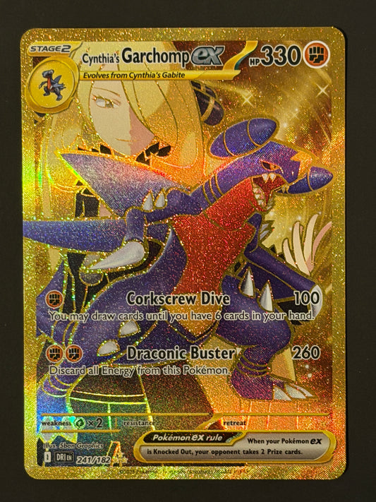 241/182 Cynthia’s Garchomp Ex - Pokémon Destined Rivals Hyper Rare