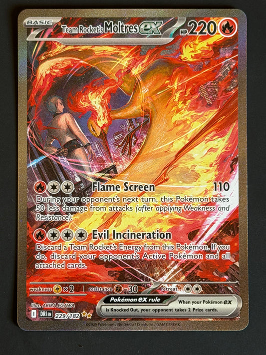 229/182 Team Rocket’s Moltres Ex - Pokémon Destined Rivals Special Illustration Rare