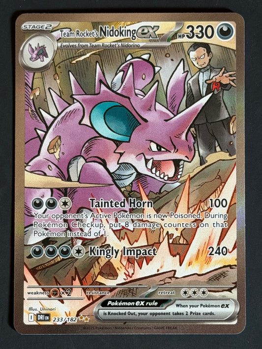 233/182 Team Rocket’s Nidoking Ex - Pokémon Destined Rivals Special Illustration Rare