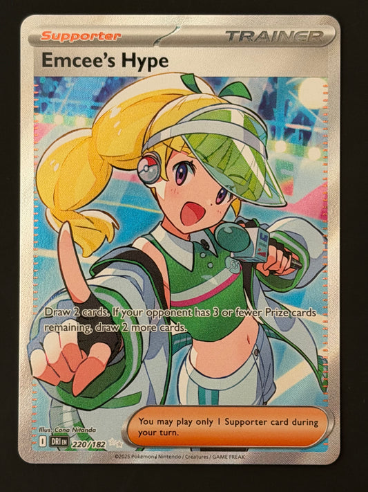 220/182 Emcee’s Hype - Pokémon Destined Rivals Ultra Rare