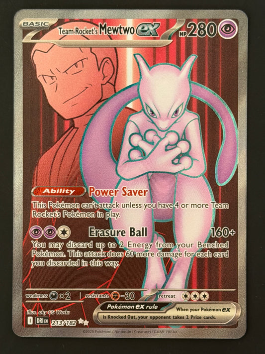 213/182 Team Rocket’s Mewtwo Ex - Pokémon Destined Rivals Ultra Rare