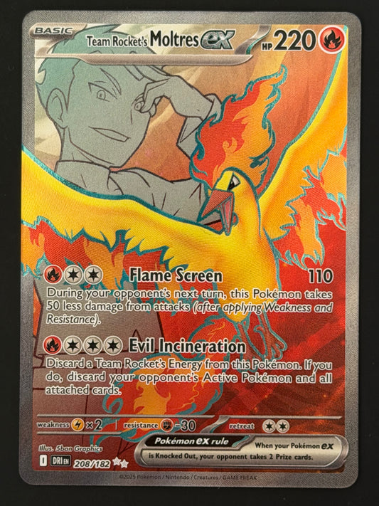 208/182 Team Rocket’s Moltres Ex - Pokémon Destined Rivals Ultra Rare