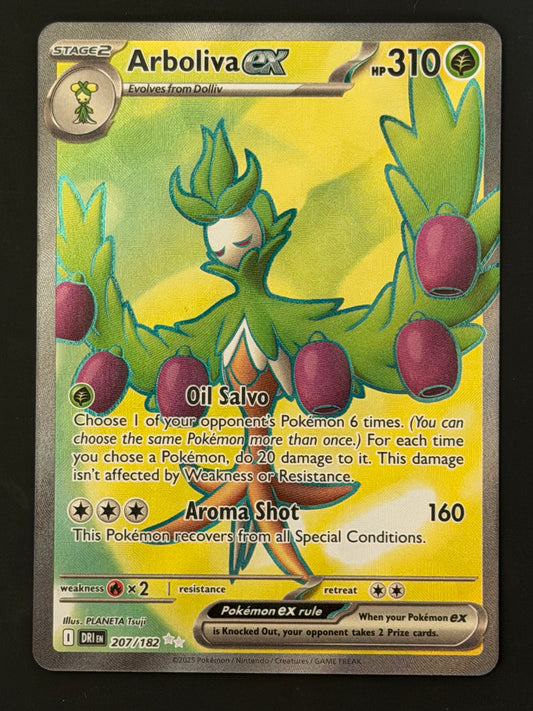 207/182 Arboliva Ex - Pokémon Destined Rivals Ultra Rare