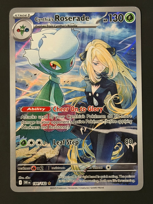 184/182 Cynthia’s Roserade - Pokémon Destined Rivals Illustration Rare