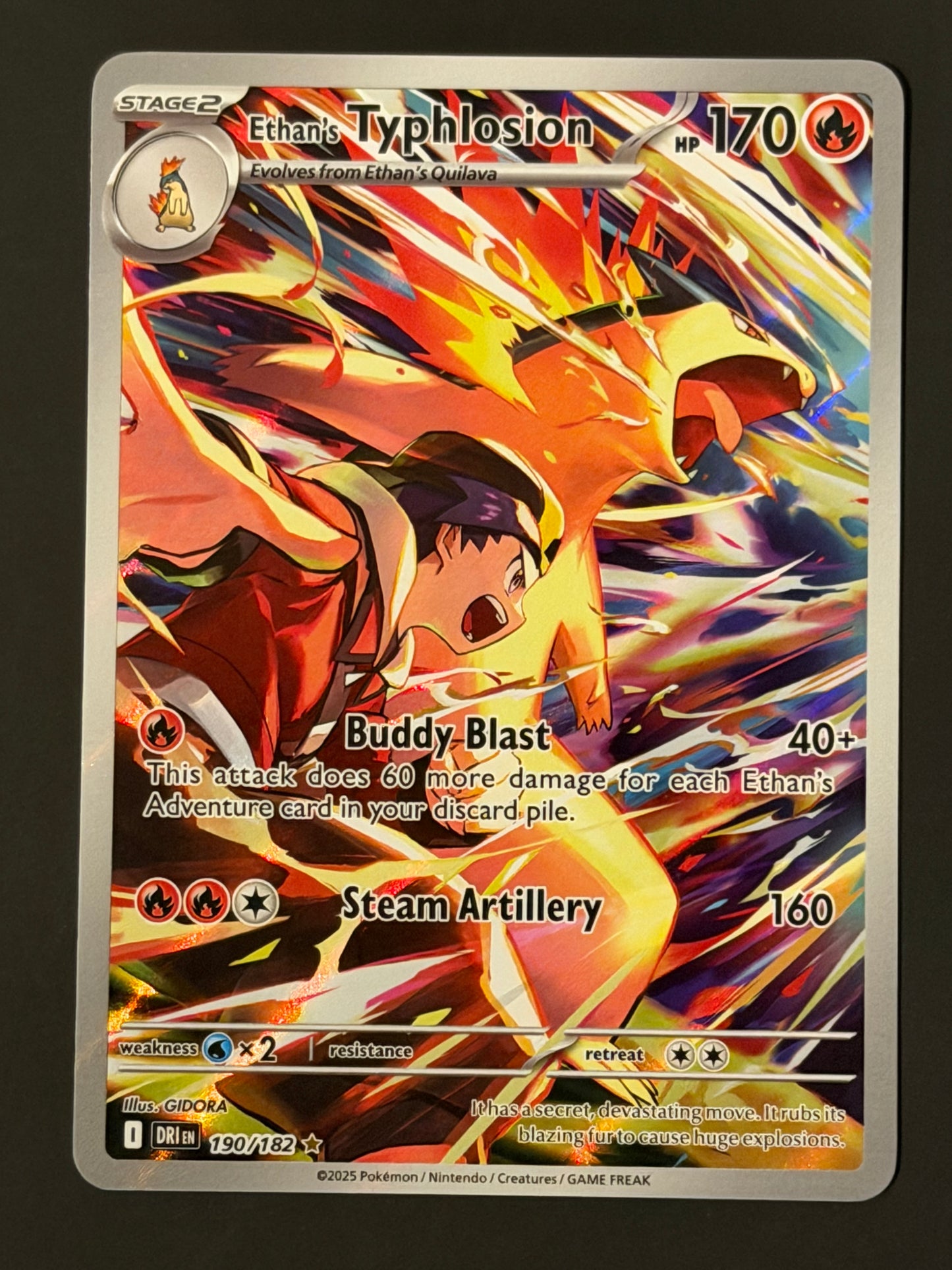190/182 Ethan’s Typhlosion - Pokémon Destined Rivals Illustration Rare