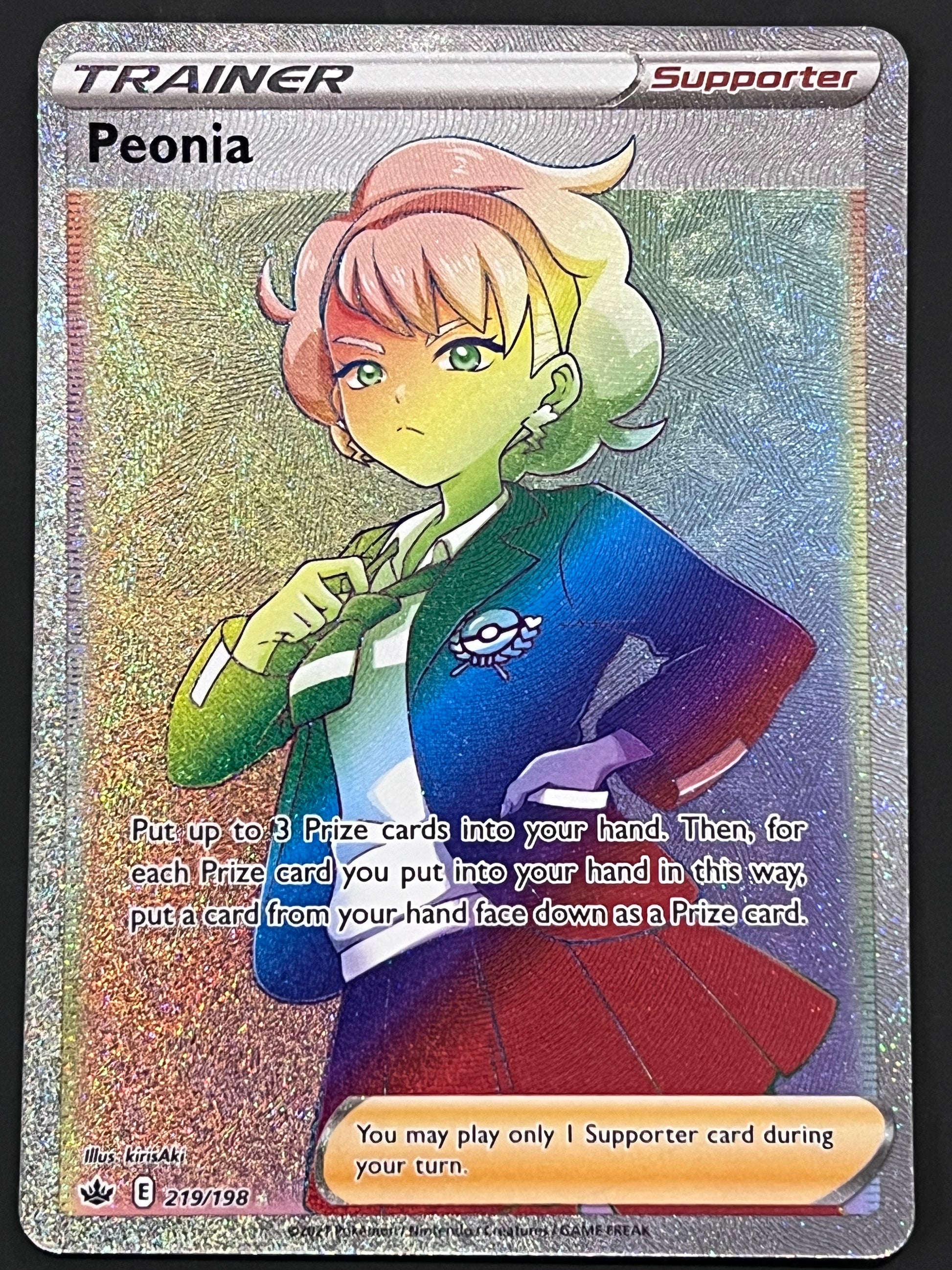 219/198 Peonia - Pokmon Chilling Reign Rainbow Secret Rare Jarvvos 219/198 Peonia - Pokmon Chilling Reign Rainbow Secret Rare Jarvvos
