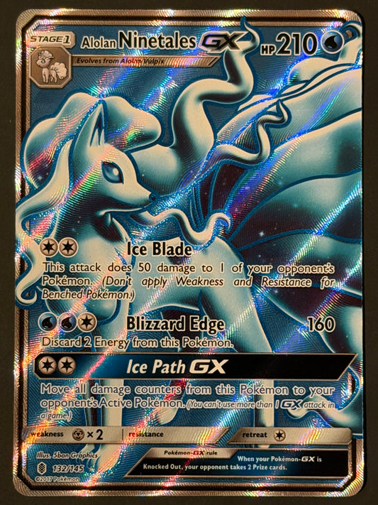 132/145 Alolan Ninetales Gx - Pokémon Guardians Rising Full Art