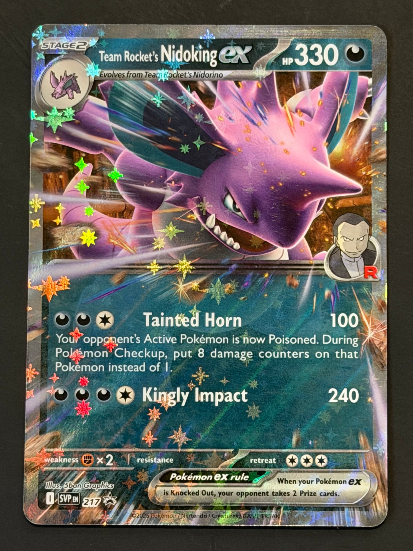SVP217 Team Rocket’s Nidoking Ex - Black Star Promo