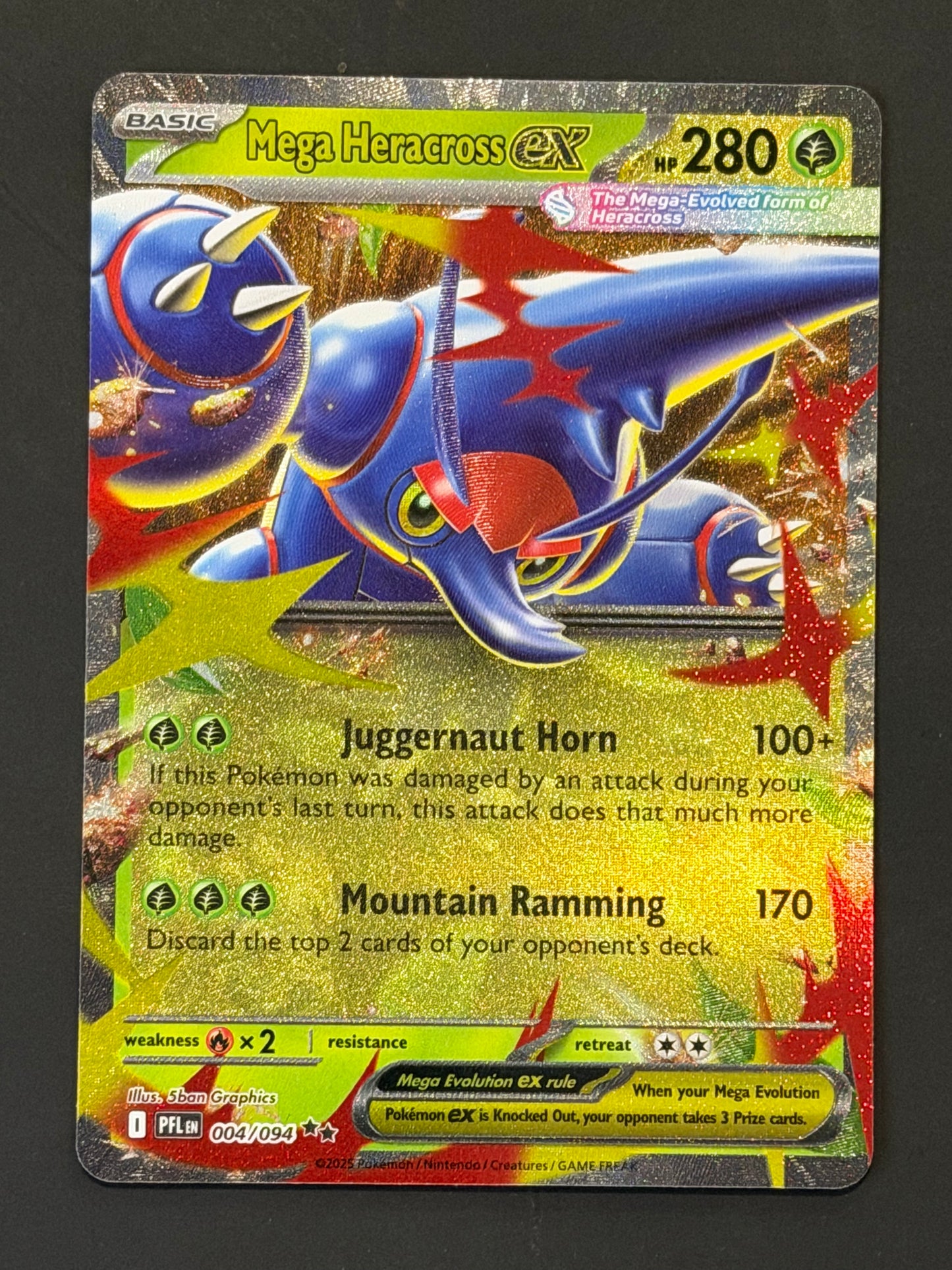 004/094 Mega Heracross ex - Pokémon Phantasmal Flames Double Rare