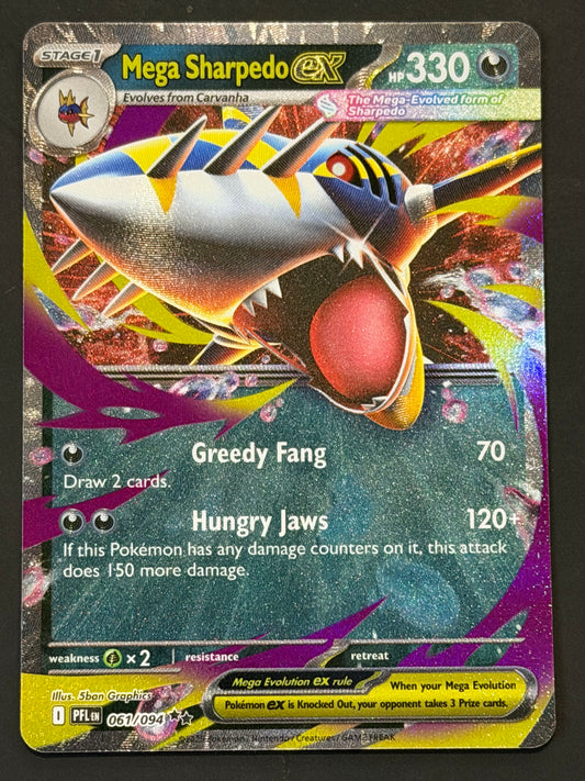 061/094 Sharpedo ex - Pokémon Phantasmal Flames Double Rare