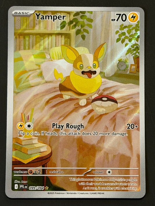099/094 Yamper - Pokémon Phantasmal Flames Illustration Rare