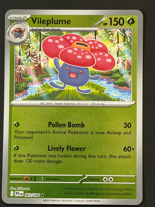 003/094 Vileplume - Pokémon Phantasmal Flames Rare Reverse