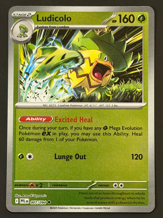 007/094 Ludicolo - Pokémon Phantasmal Flames Uncommon Reverse