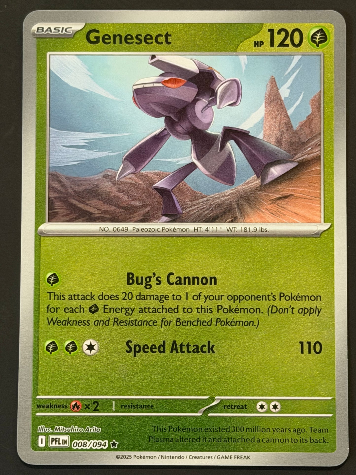 008/094 Genesect - Pokémon Phantasmal Flames Rare Reverse