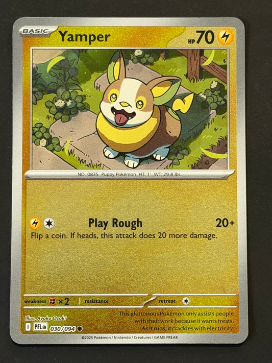 030/094 Yamper - Pokémon Phantasmal Flames Common Reverse