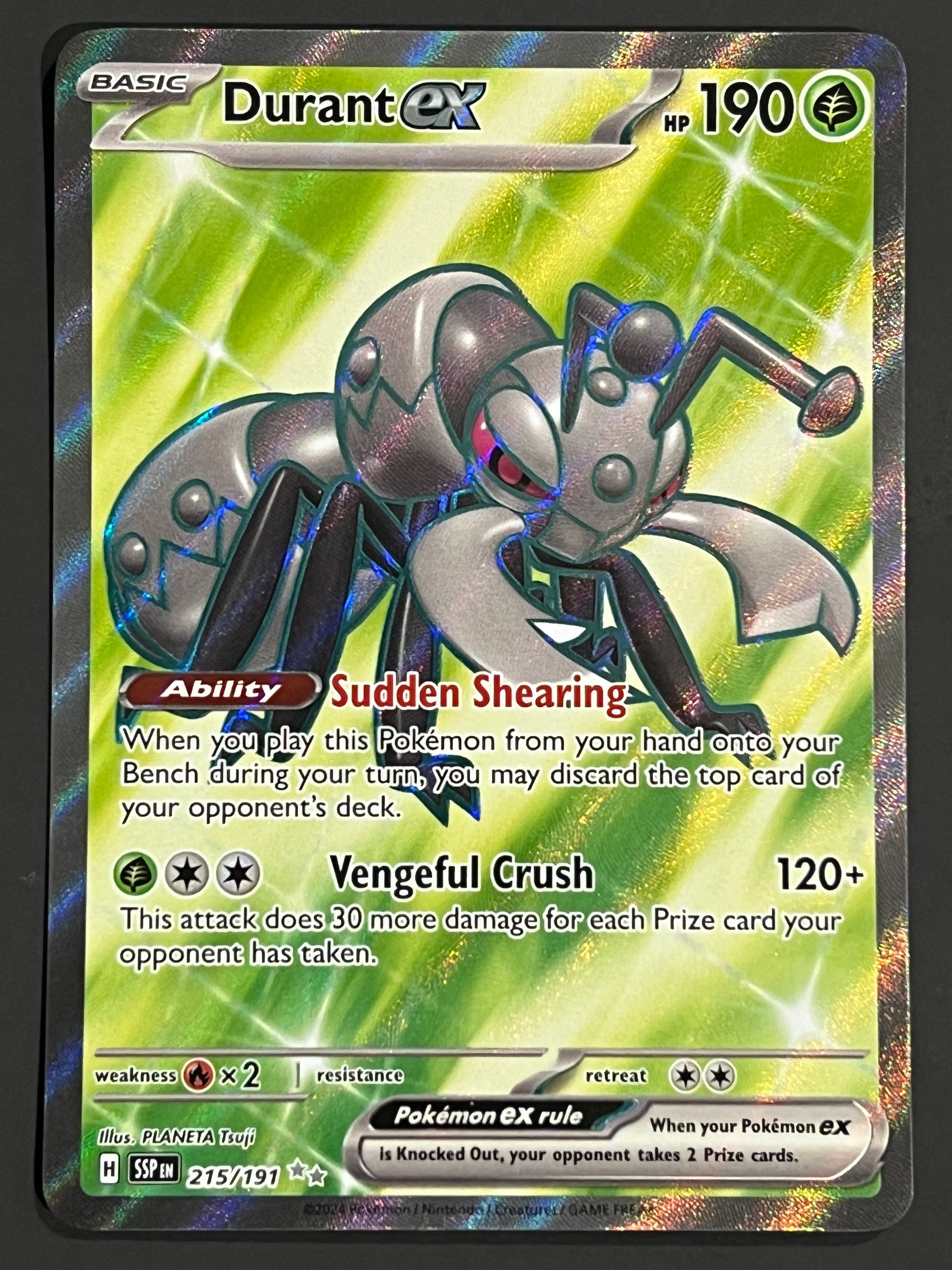 215/191 Durant Ex - Pokmon Surging Sparks Ultra Rare Jarvvos 215/191 Durant Ex - Pokmon Surging Sparks Ultra Rare Jarvvos