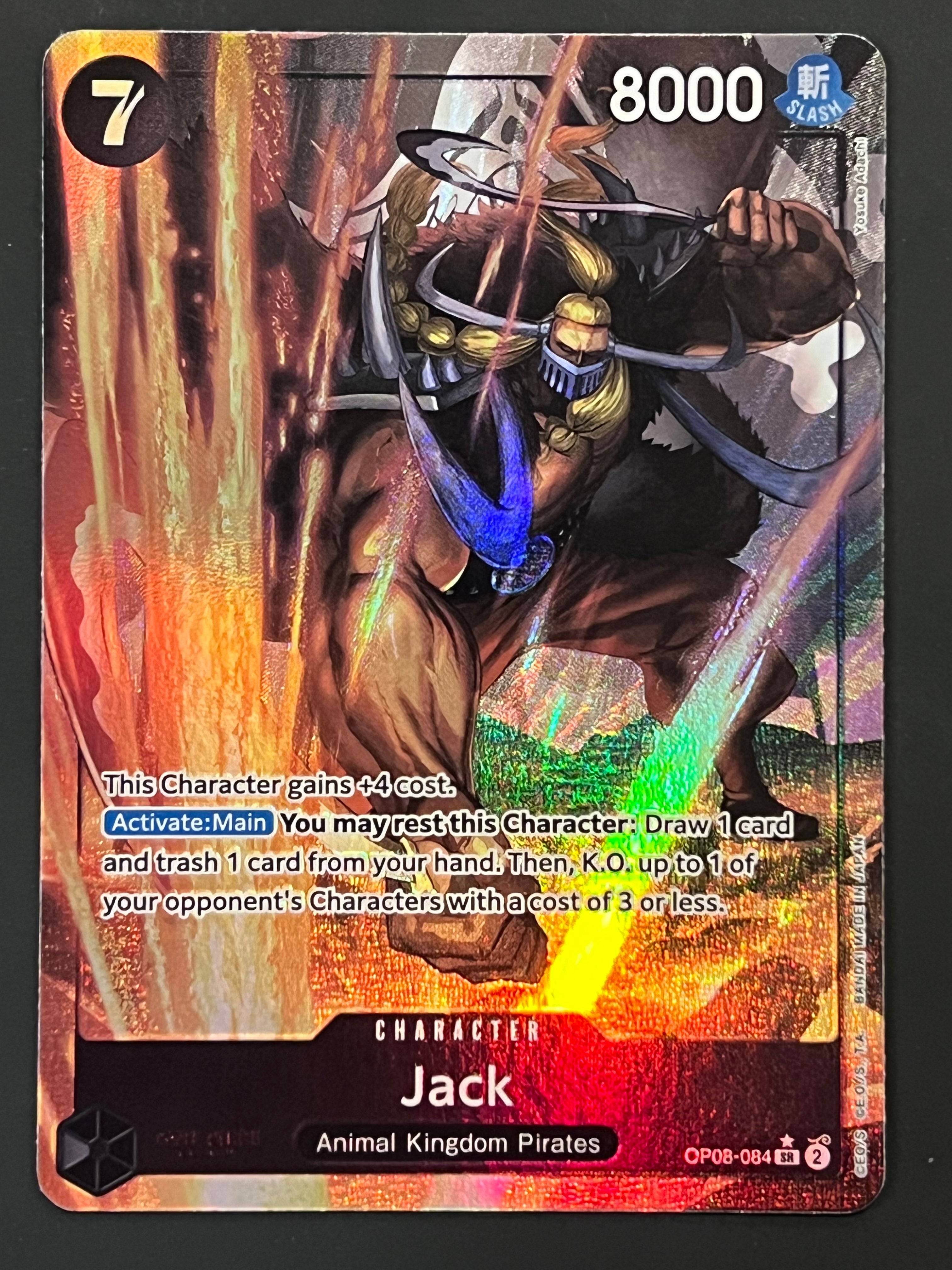 One Piece CCG Promo Card Jack SP Holo OP08-084 Japanese Limited Edition One Piece CCG Promo Card Jack SP Holo OP08-084 Japanese Limited Edition
