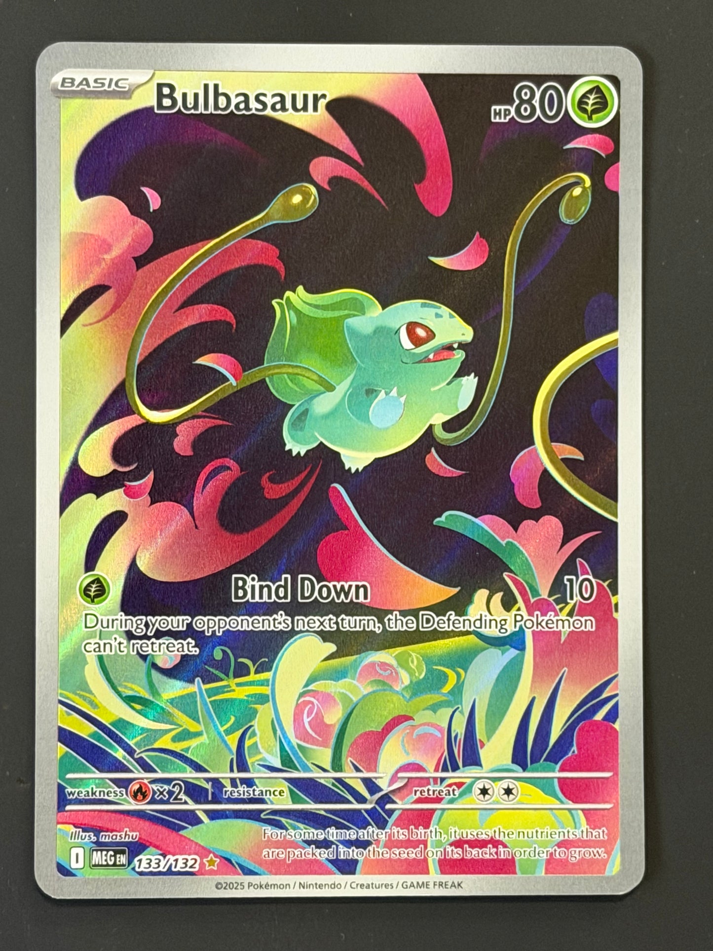 133/132 Bulbasaur - Pokémon Mega Evolution Base Illustration Rare