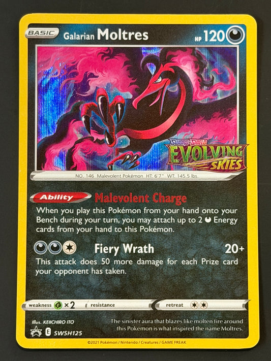 SWSH125 Galarian Moltres (STAMPED) - Black Star Promo
