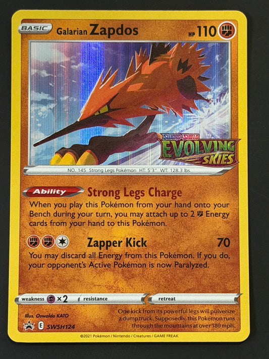 SWSH124 Galarian Zapdos (STAMPED) - Black Star Promo