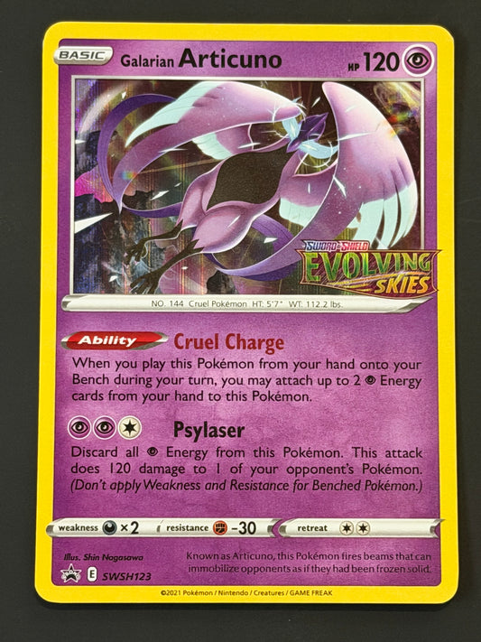 SWSH123 Galarian Articuno (STAMPED) - Black Star Promo