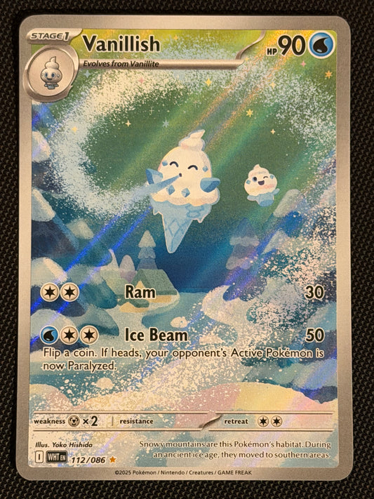 112/086 Vanillish - Pokémon White Flare Illustration Rare