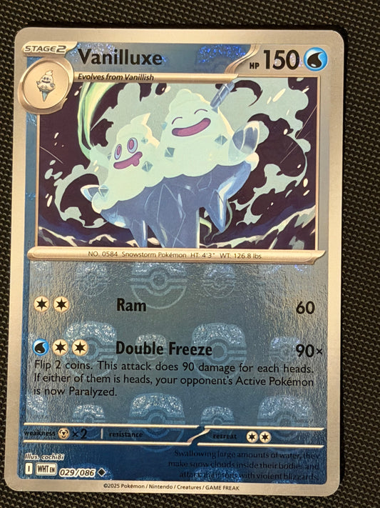029/086 Vanilluxe - Pokémon White Flare Uncommon Reverse MASTERBALL