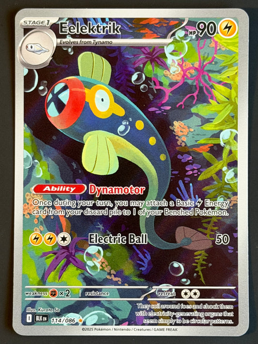 114/086 Eelektrik - Pokémon Black Bolt Illustration Rare