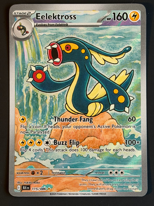 115/086 Eelektross - Pokémon Black Bolt Illustration Rare