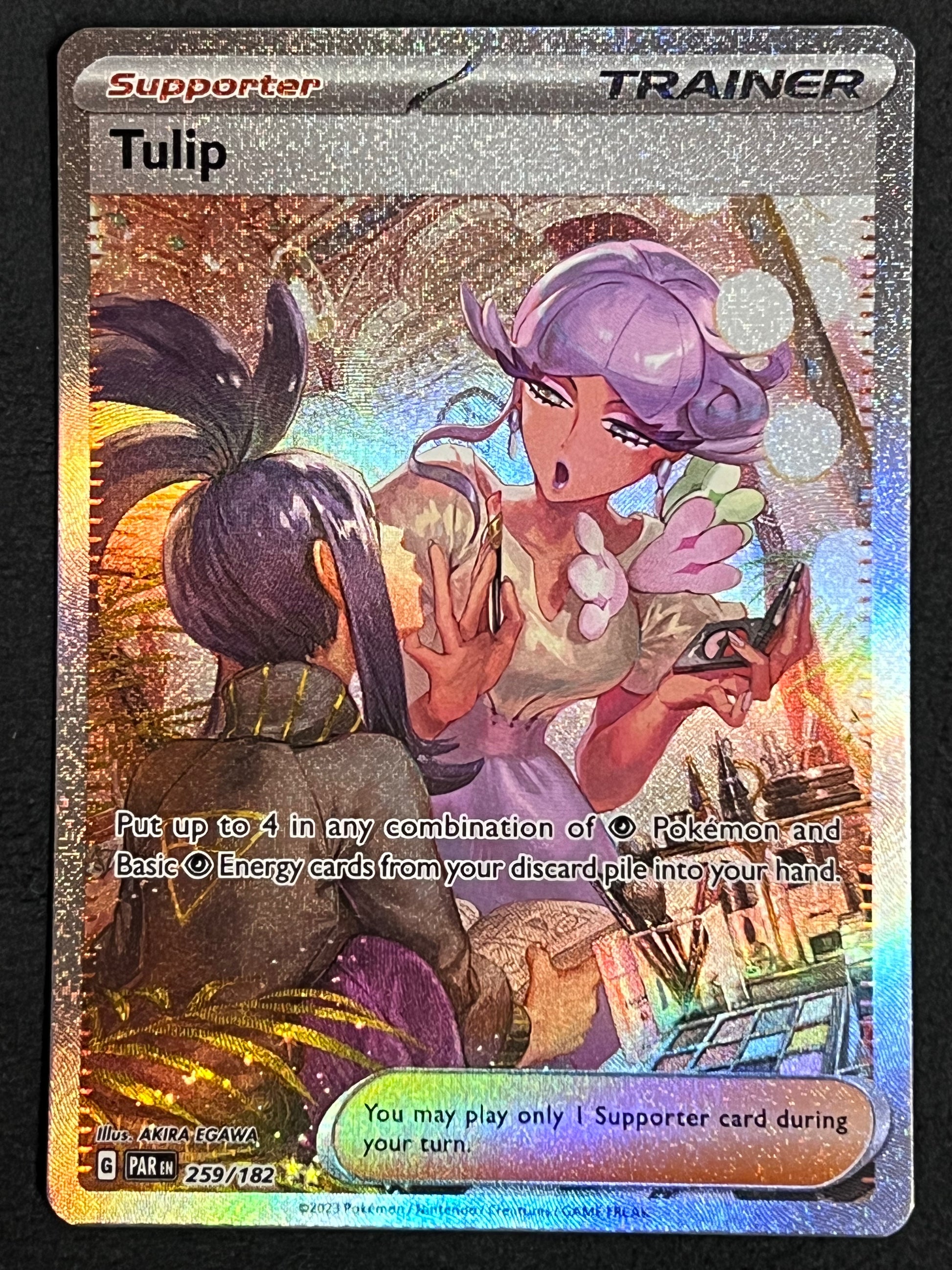 259/182 Tulip - Pokmon Paradox Rift Special Illustration Rare Jarvvos 259/182 Tulip - Pokmon Paradox Rift Special Illustration Rare Jarvvos