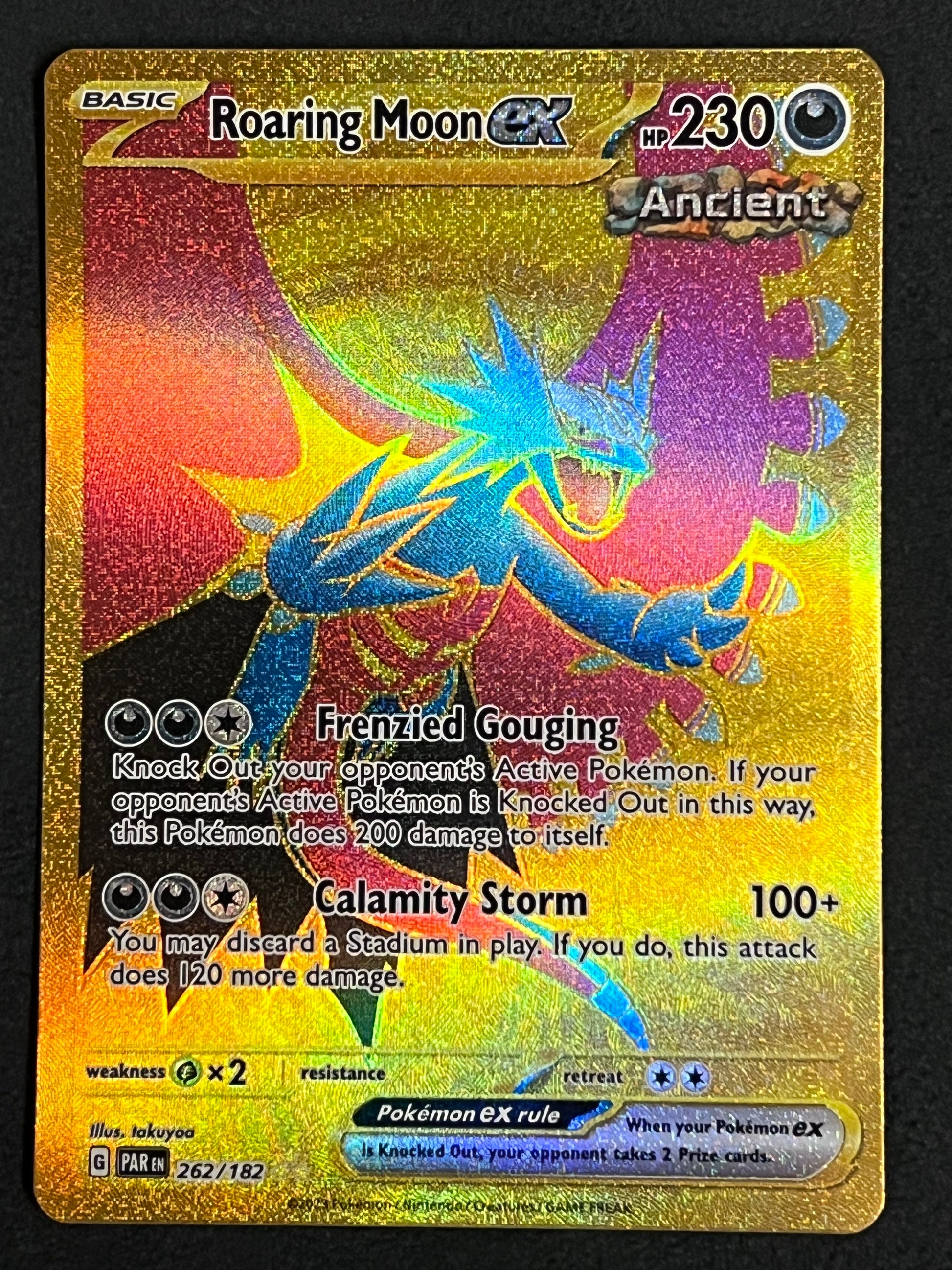 262/182 Roaring Moon ex - Pokmon Paradox Rift Hyper Rare Jarvvos 262/182 Roaring Moon ex - Pokmon Paradox Rift Hyper Rare Jarvvos