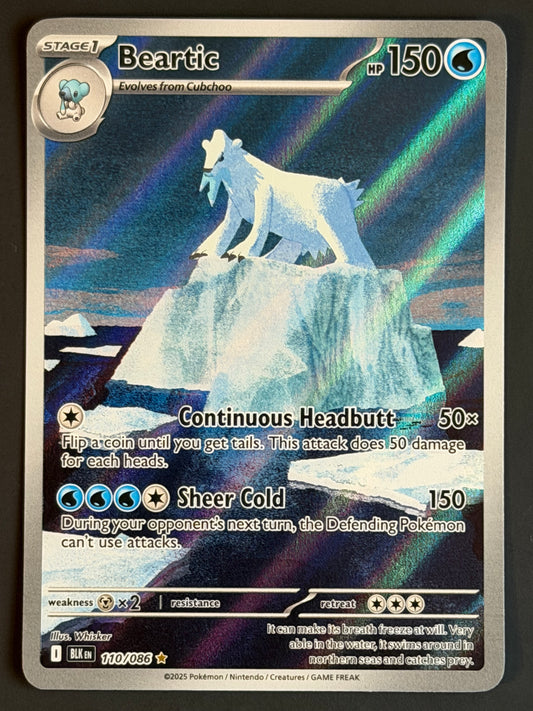 110/086 Beartic - Pokémon Black Bolt Illustration Rare