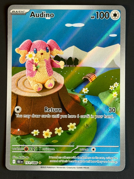 151/086 Audino - Pokémon Black Bolt Illustration Rare