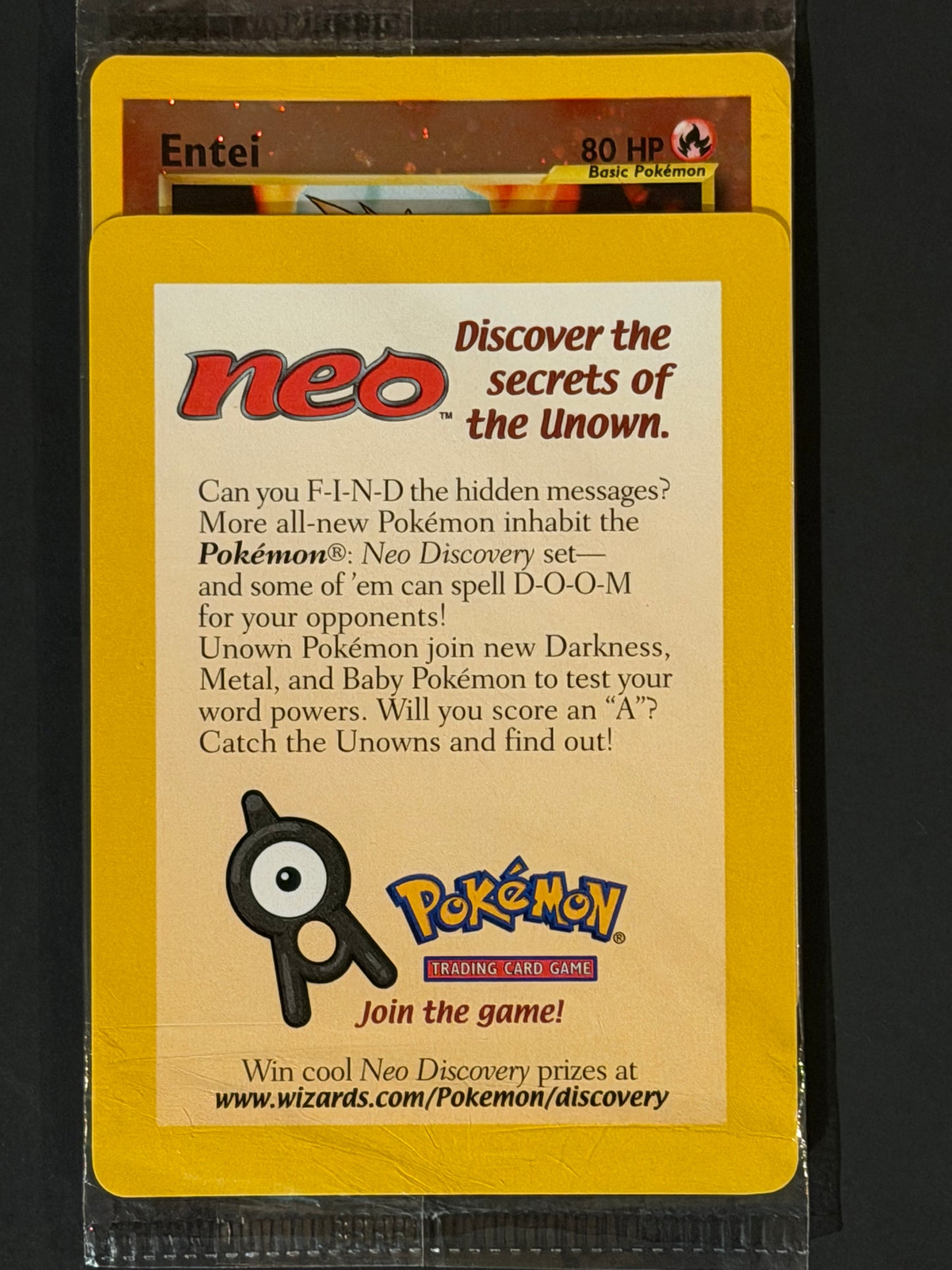 34 Entei (SEALED) - WoTC Black Star Promo