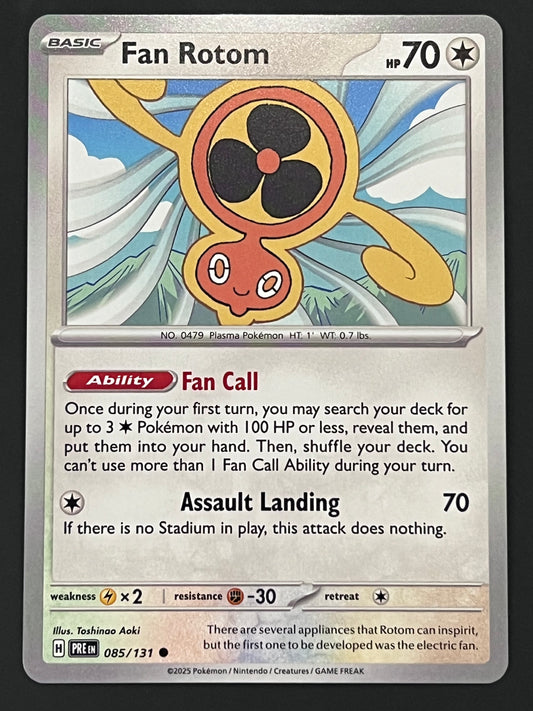 085/131 Fan Rotom - Pokémon Prismatic Evolutions Common