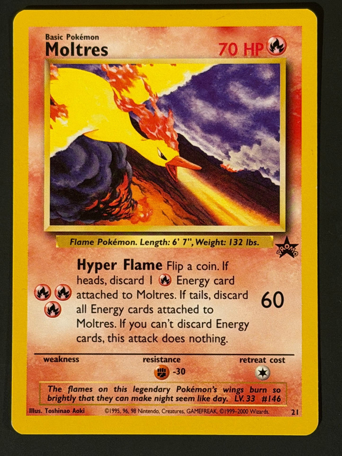 21 Moltres - WoTC Black Star Promo