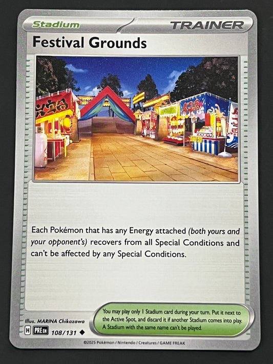 108/131 Festival Grounds - Pokémon Prismatic Evolutions Uncommon
