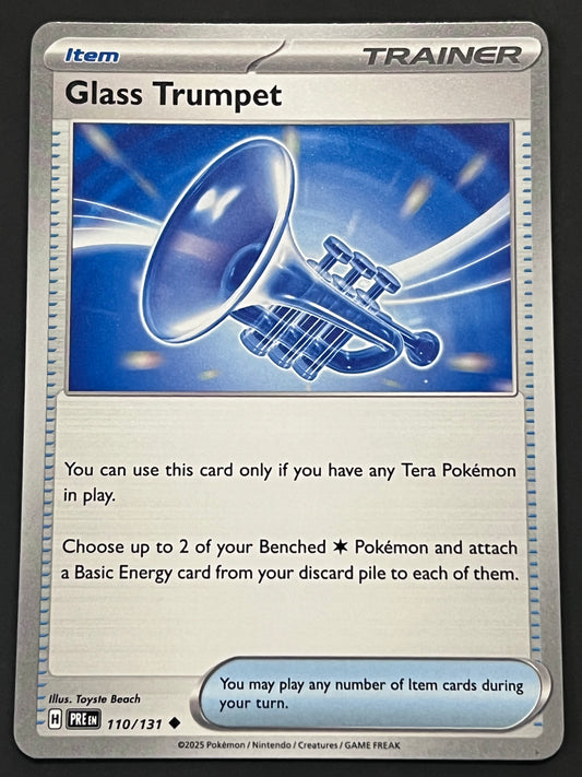 110/131 Glass Trumpet - Pokémon Prismatic Evolutions Uncommon