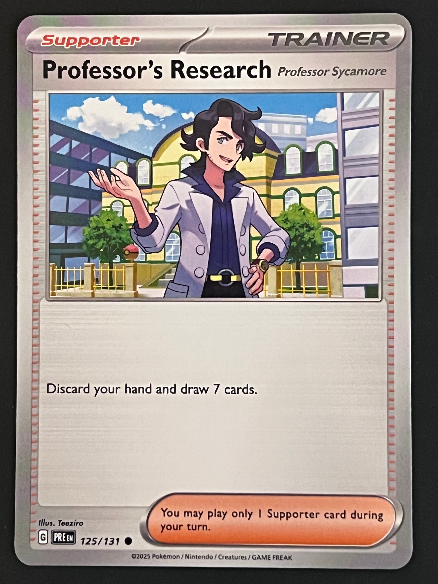 125/131 Professor’s Research - Pokémon Prismatic Evolutions Common