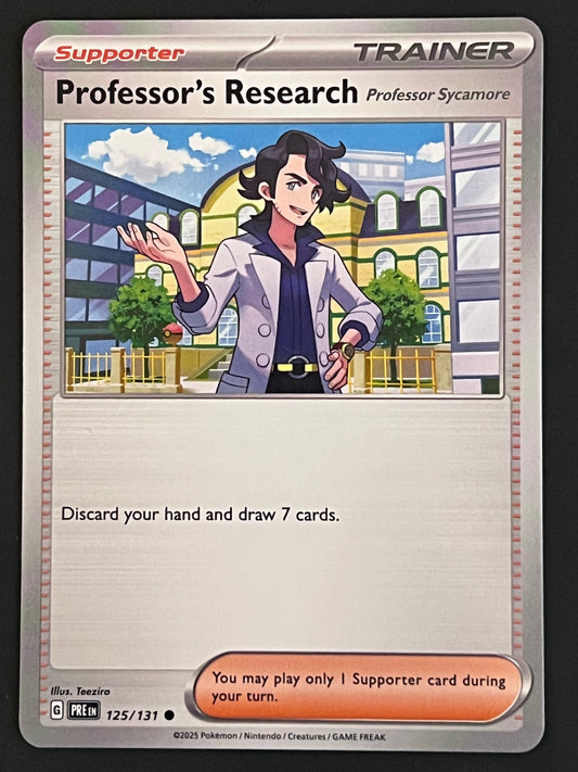 125/131 Professor’s Research - Pokémon Prismatic Evolutions Common