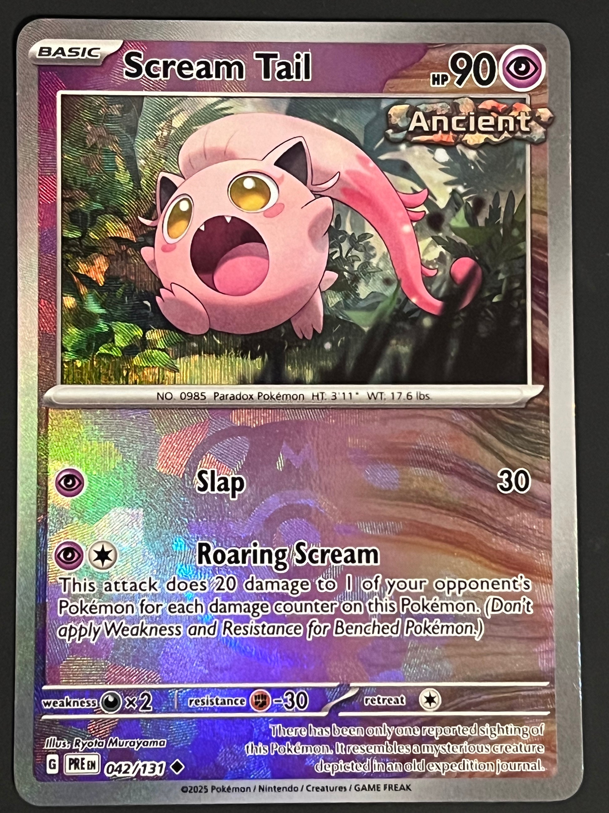 042/131 Scream Tail - Pokmon Prismatic Evolutions Uncommon Reverse MA Jarvvos 042/131 Scream Tail - Pokmon Prismatic Evolutions Uncommon Reverse MA Jarvvos