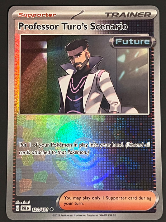 121/131 Professor Turo’s Scenario - Pokémon Prismatic Evolutions Uncommon Reverse POKEBALL